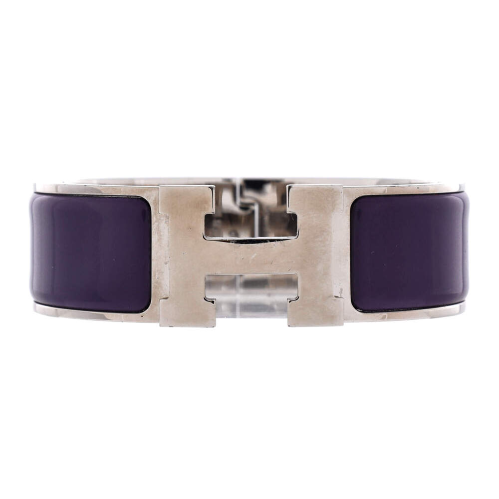 Hermes Wide Clic H Bracelet Enamel